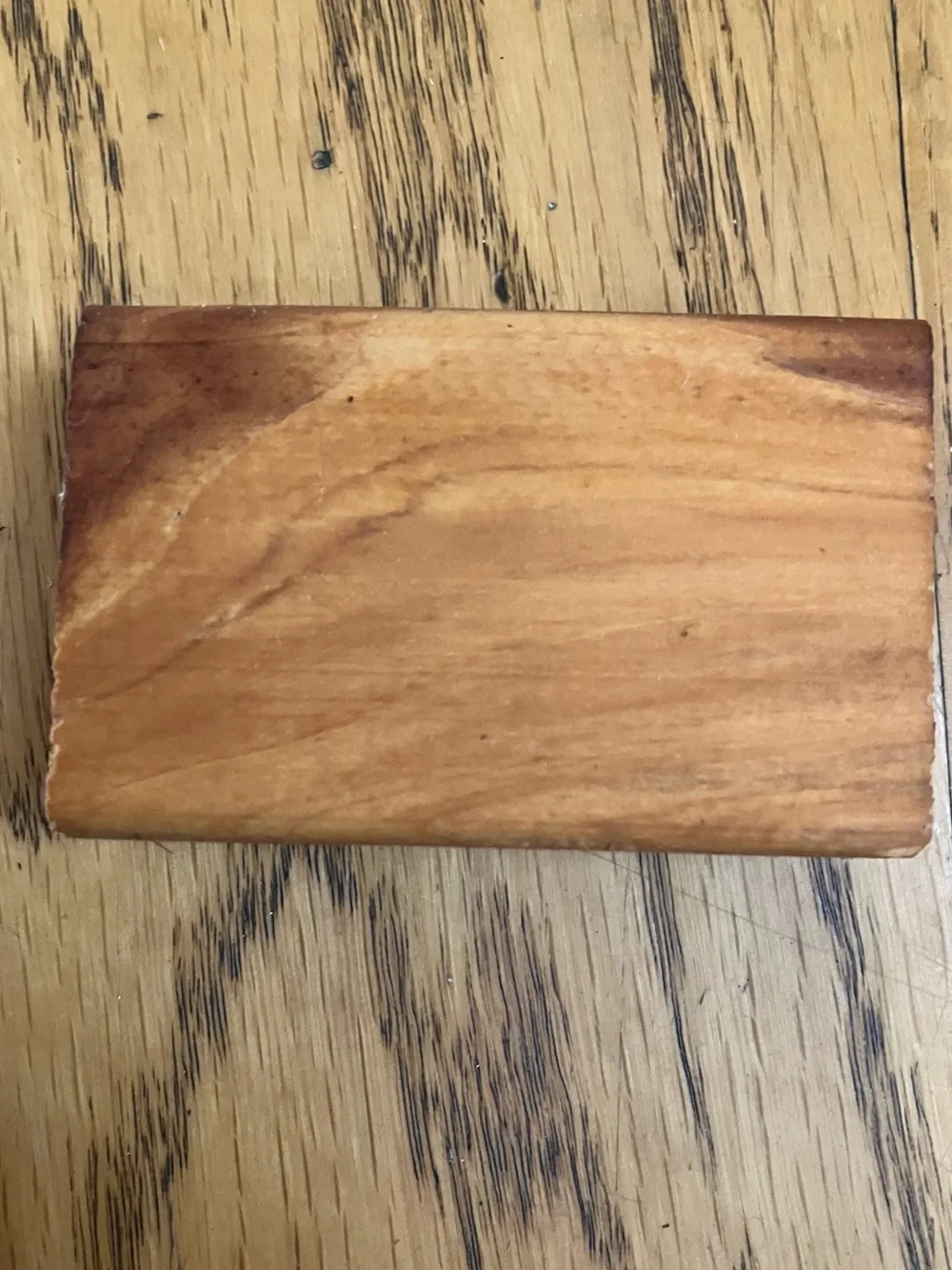 Ll Bean Vintage Cedar Wood Block Used 3x2x1